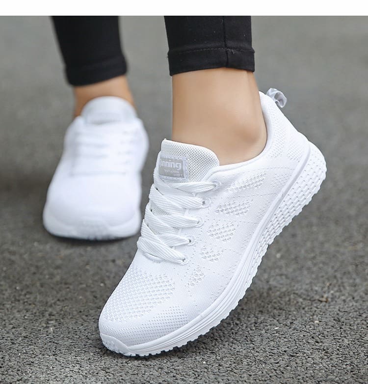 Women Casual Shoes Fashion Breathable Walking Mesh Flat Shoes Woman White Sneakers Women 2022 Tenis Feminino Female Shoes