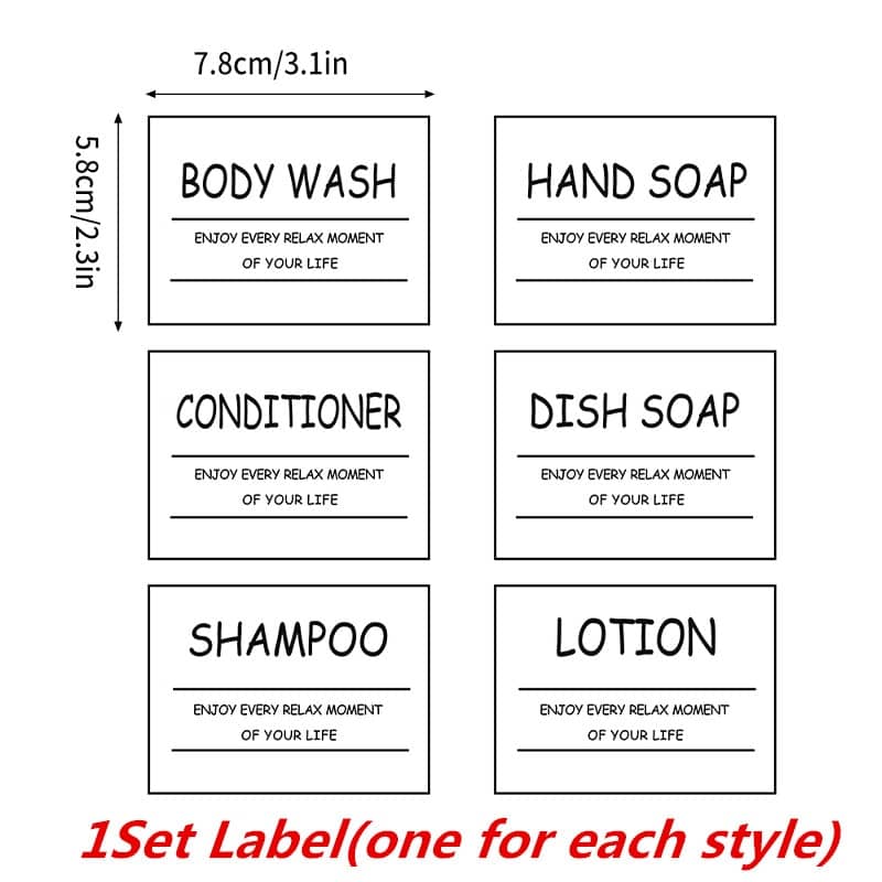 300/500ml Soap Dispenser for Bathroom Large Capacity Shampoo Shower Gel Bottles  Refillable Lotion Liquid Storage Container