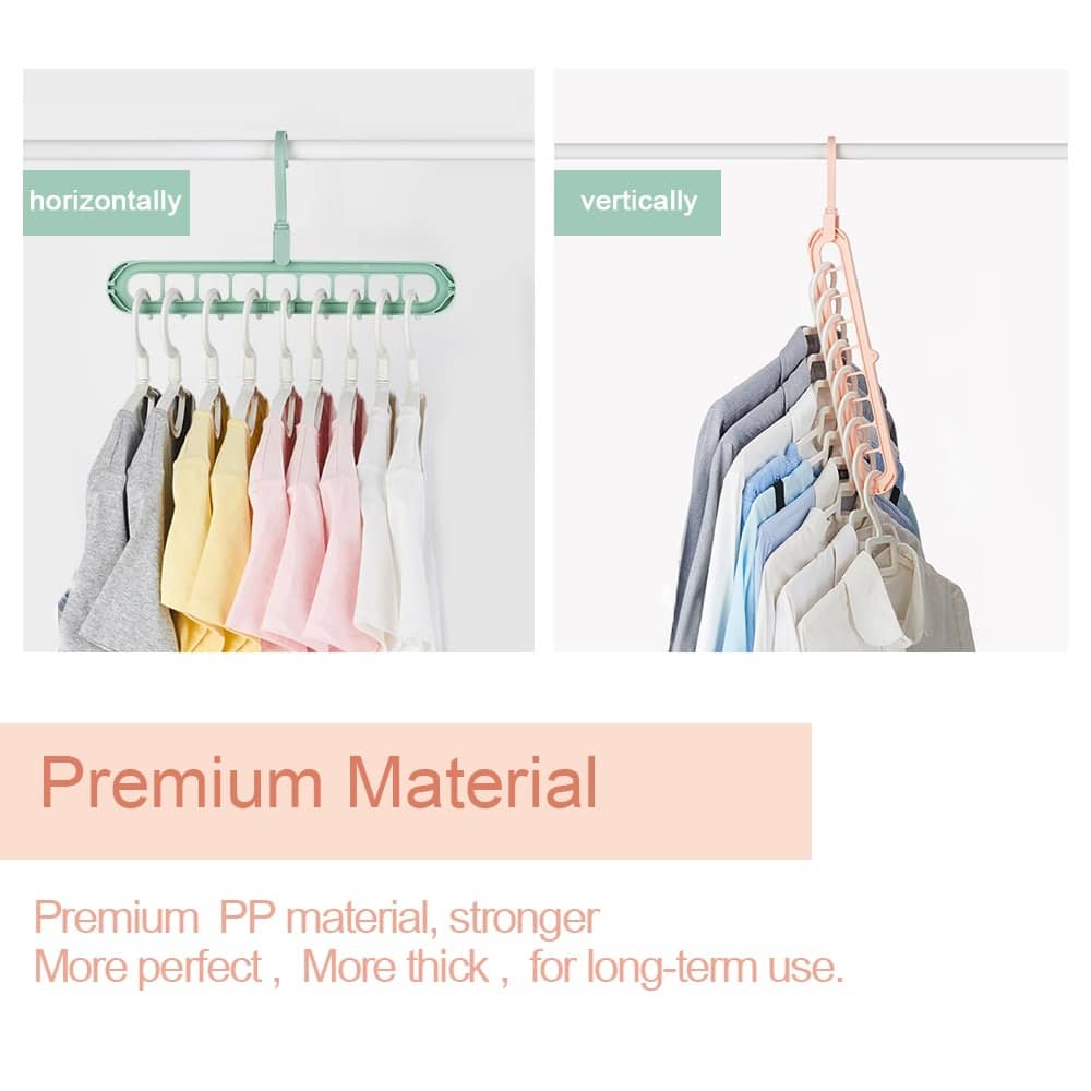 Clothes Hanger Racks Multi-port Support Circle Clothes Drying Multifunction Plastic Scarf Clothes Hanger Hangers Storage Rack