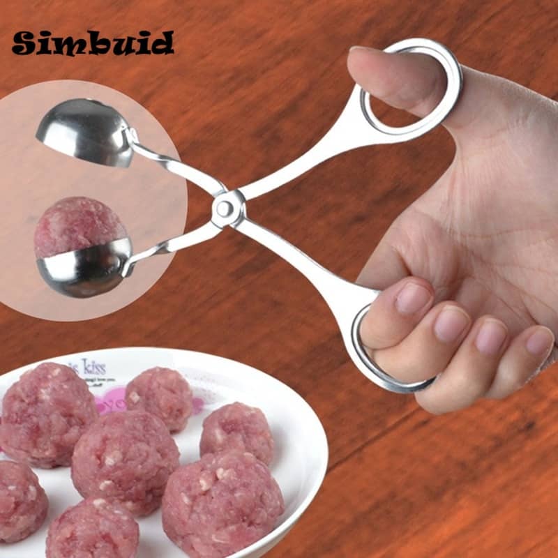 Stainless Steel Meatball Maker Clip Fish Ball Rice Ball Making Mold Form Tool Kitchen Accessories Gadgets cuisine cocina