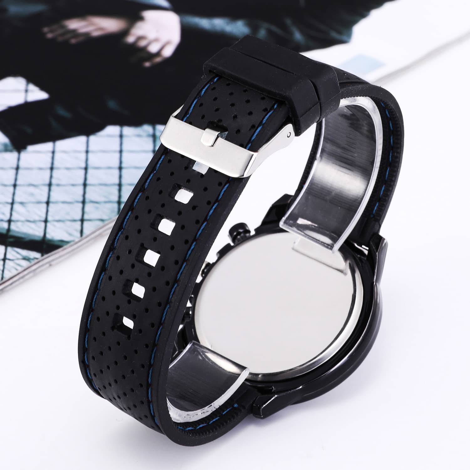 Sports Silicone Men's Watch Fashion Classic Luxury Racing Business Dial Casual Quartz Men's Watch Gifts For Men