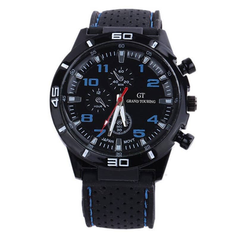 Sports Silicone Men's Watch Fashion Classic Luxury Racing Business Dial Casual Quartz Men's Watch Gifts For Men
