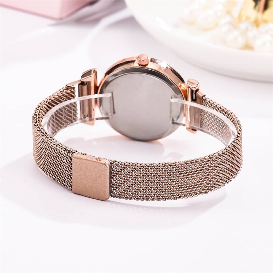 Fashion Women Bracelet Quartz Watches For Women Magnetic Watch Ladies Sports Dress Rose Gold Wrist Watch Clock relogio feminino