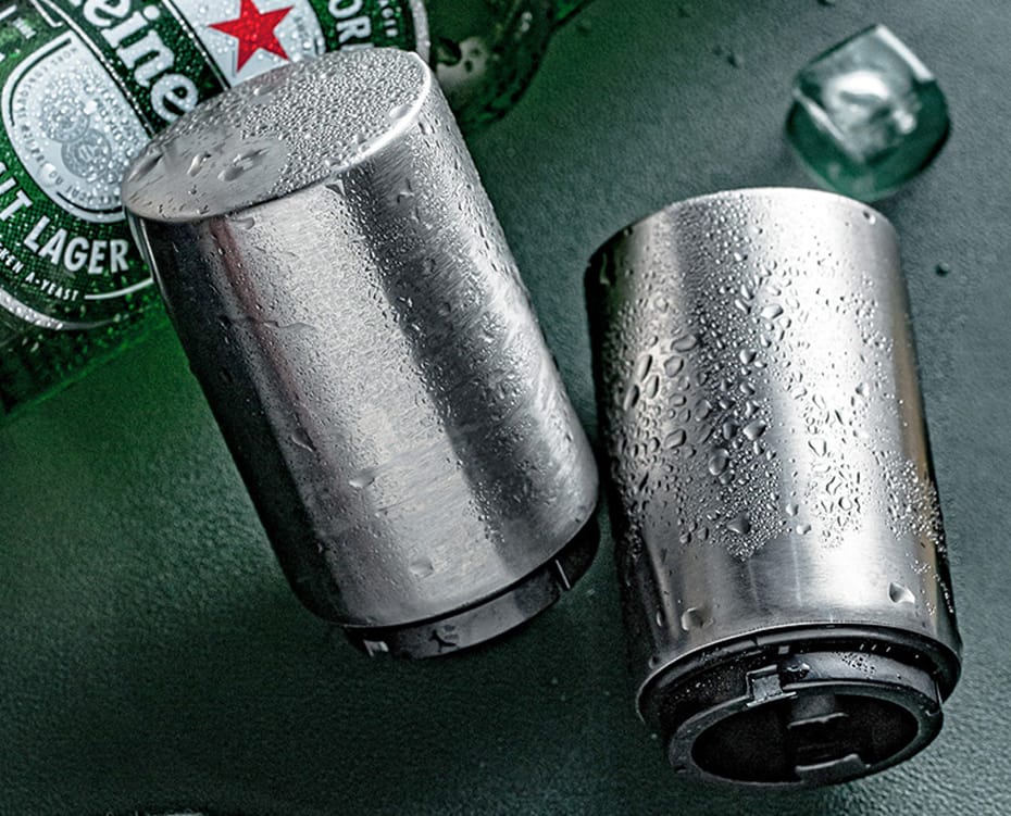 Automatic Beer Bottle Opener,Magnet Beer Opener,Stainless Steel Push Down Opener Wine Beer Soda Cap Opener Kitchen Accessories