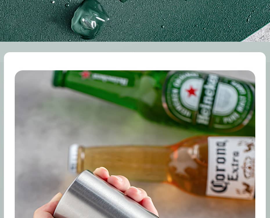 Automatic Beer Bottle Opener,Magnet Beer Opener,Stainless Steel Push Down Opener Wine Beer Soda Cap Opener Kitchen Accessories