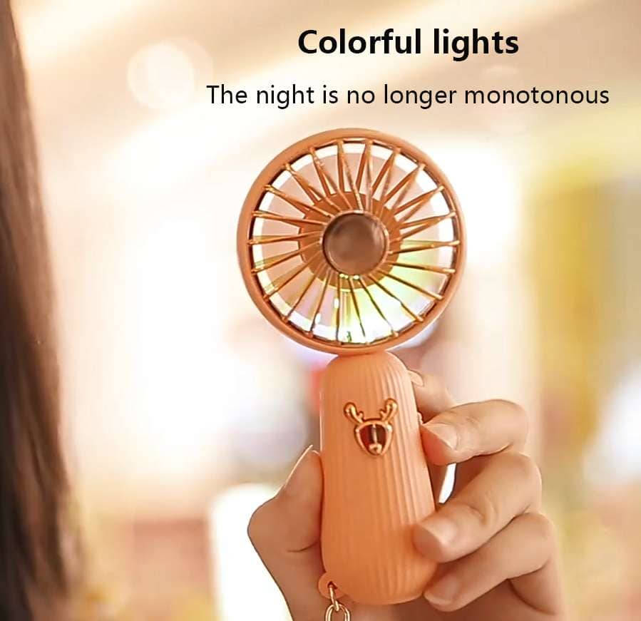 Mini Fan USB Rechargeable Portable Hand Fan Lazy Temporary Travel Shopping Cooling Air Cooler