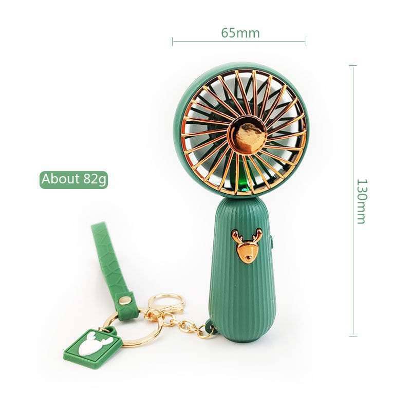 Mini Fan USB Rechargeable Portable Hand Fan Lazy Temporary Travel Shopping Cooling Air Cooler