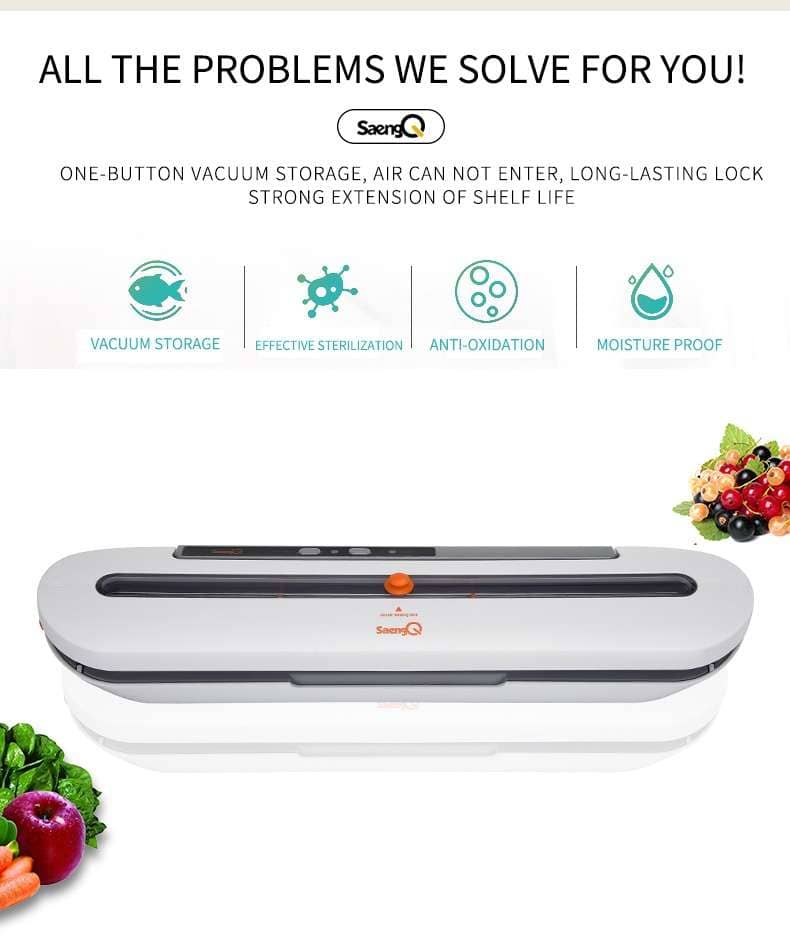 Best Electric Vacuum Sealer Machine Automatic Food Vacuum With 10pcs Food Saver Bags Household Packaging Machine