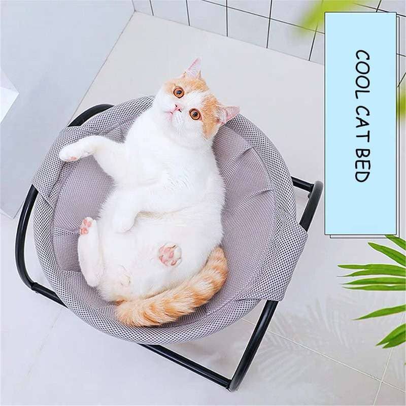 Summer Iron Frame Breathable Pet Hammock Cat And Dog Kennel Pad Hanging Removable And Washable Cat Hammock Overhead Net Bed