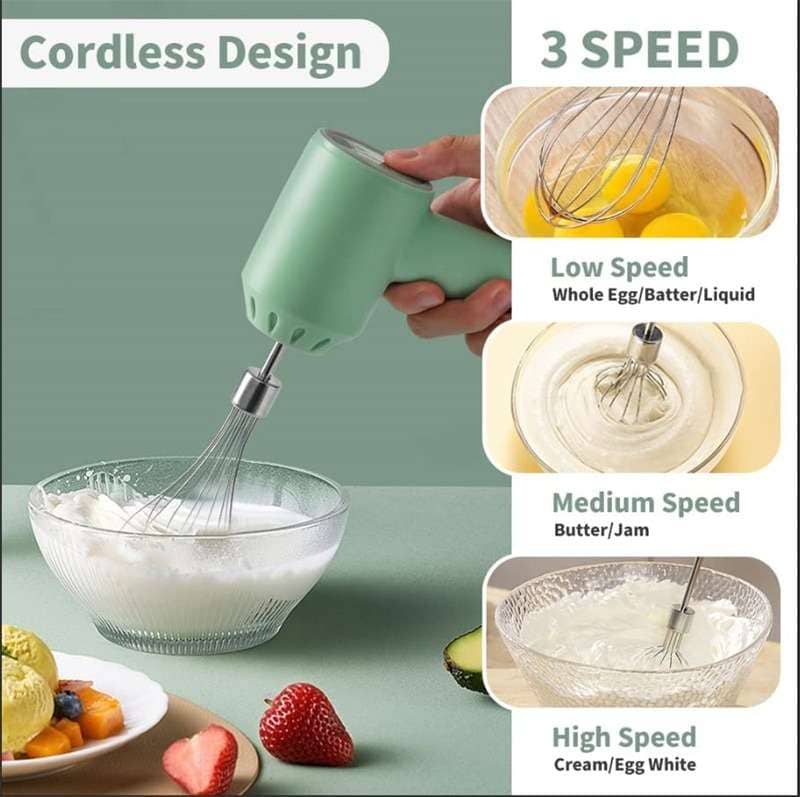 4 in 1 Handheld Electric Vegetable Cutter,Mini Hand-held Wireless Vegetable Cutter,Electric Garlic Mud Masher for Garlic Pepper
