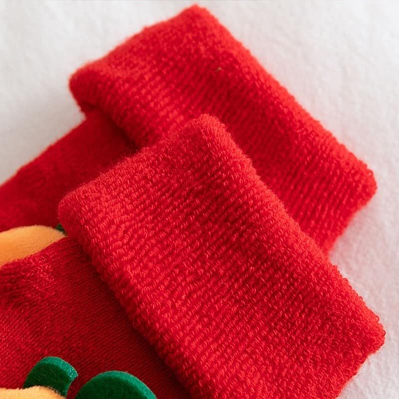 Kids Children's Socks for Girls Boys Non-slip Print Cotton Toddler Baby Christmas Socks for Newborns Infant Short Socks Clothing