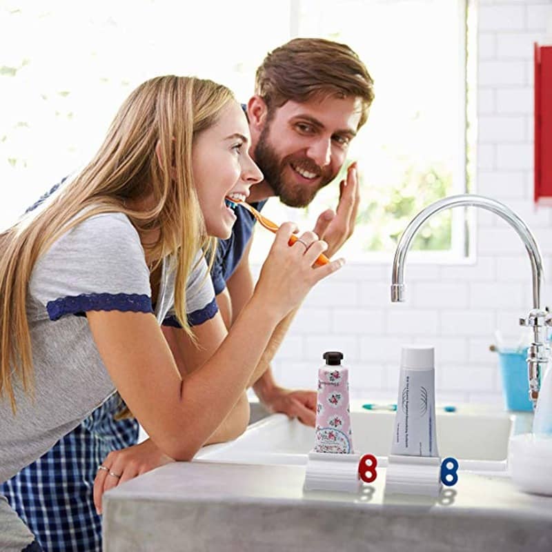 Home Toothpaste Dispenser Squeezer Bathroom Accessories Toothpaste Holder Organizer Hair Dye Cosmetic Creative Squeezer No Waste