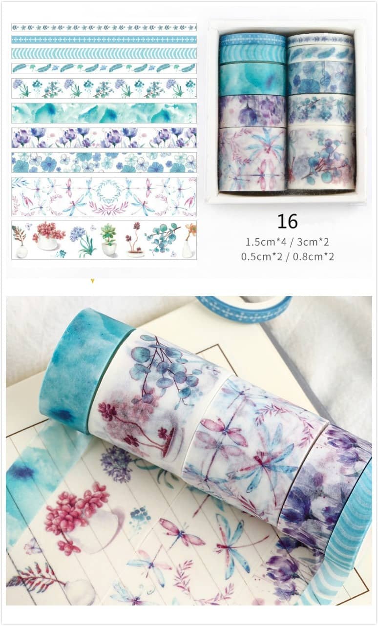 Mr Paper 26 Designs 10pcs/box Cute Cartoon Animals Washi Tapes Scrapbooking DIY Deco Creative Japanese Kawaii Masking Tapes