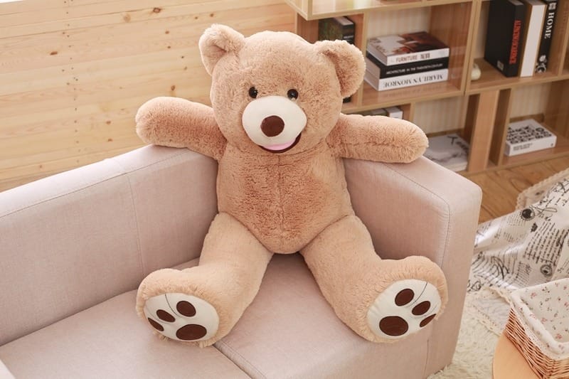 100-260cm America Giant Teddy Bear Plush Toys Soft Teddy Bear Outer Skin Coat Popular Birthday&Valentine's Gifts Girls Kid's Toy
