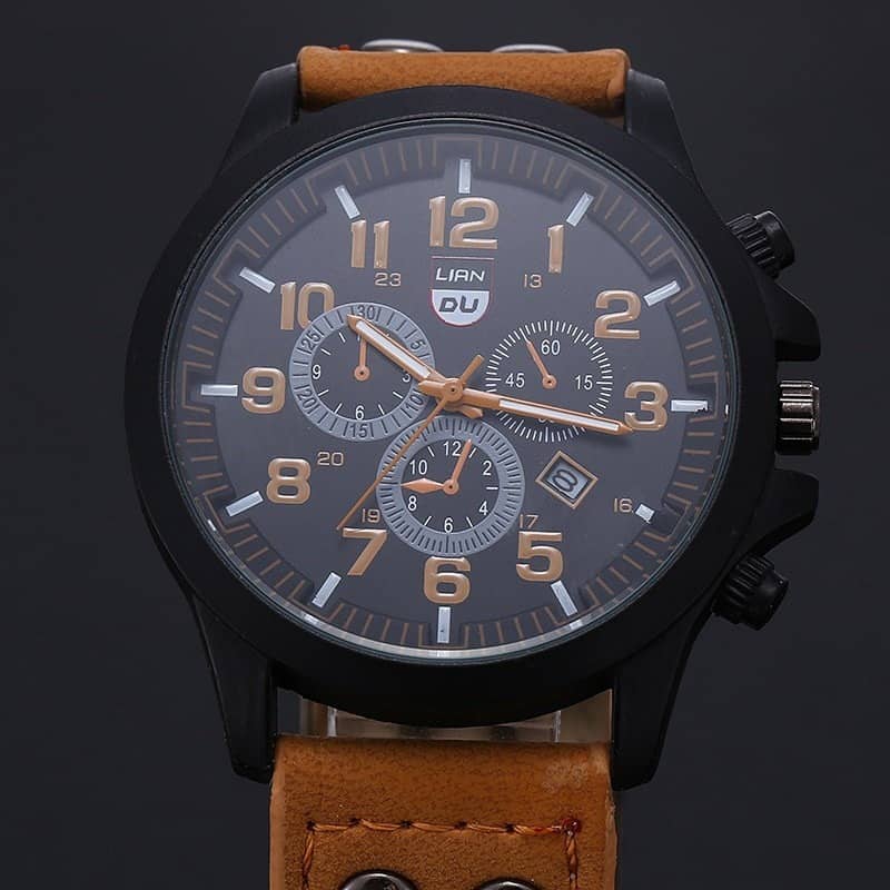 Men's Quartz Watch Fashion Simple Business Belt Quartz Watch Men's Watch Student Wristwatch