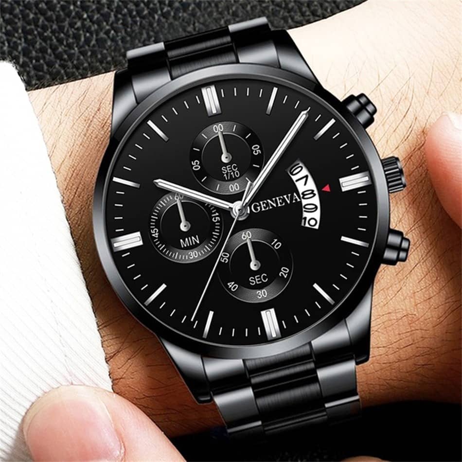 Luxury Fashion Mens Watches Stainless Steel Quartz Wrist Watch Man Business Watch for Men Clock relogio masculino