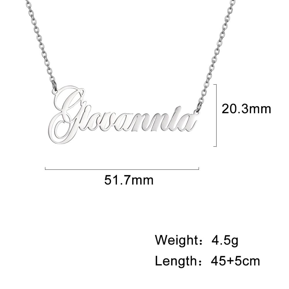 Sipuris Custom Name Necklace Personalized Golden Choker Stainless Steel Necklaces For Women Man Customized Jewelry Couple Gift